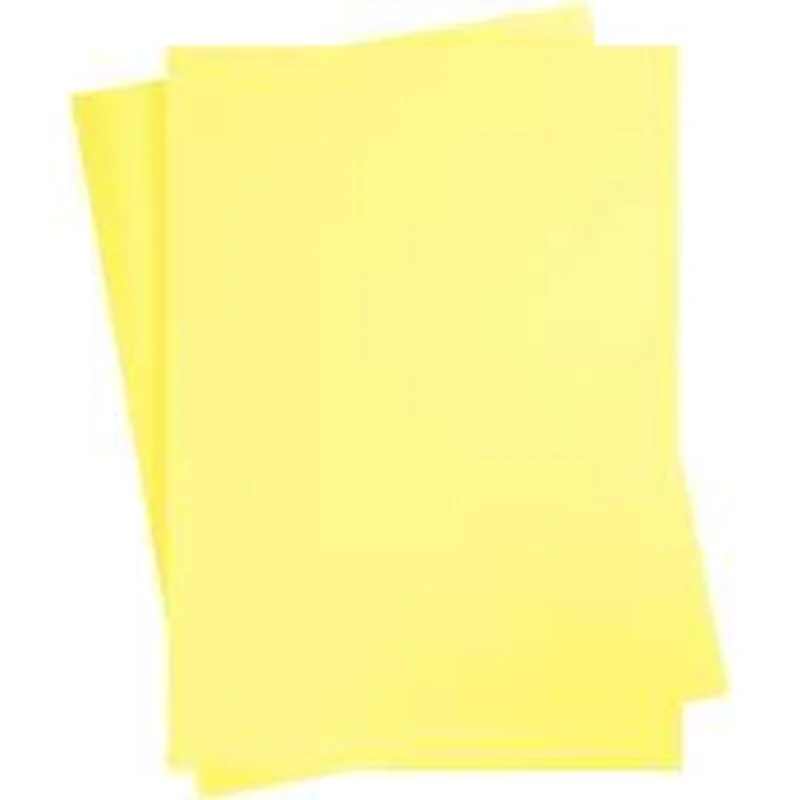 Carton coloré, A2 420x600 mm, 180 gr, jaune canari, 10flles