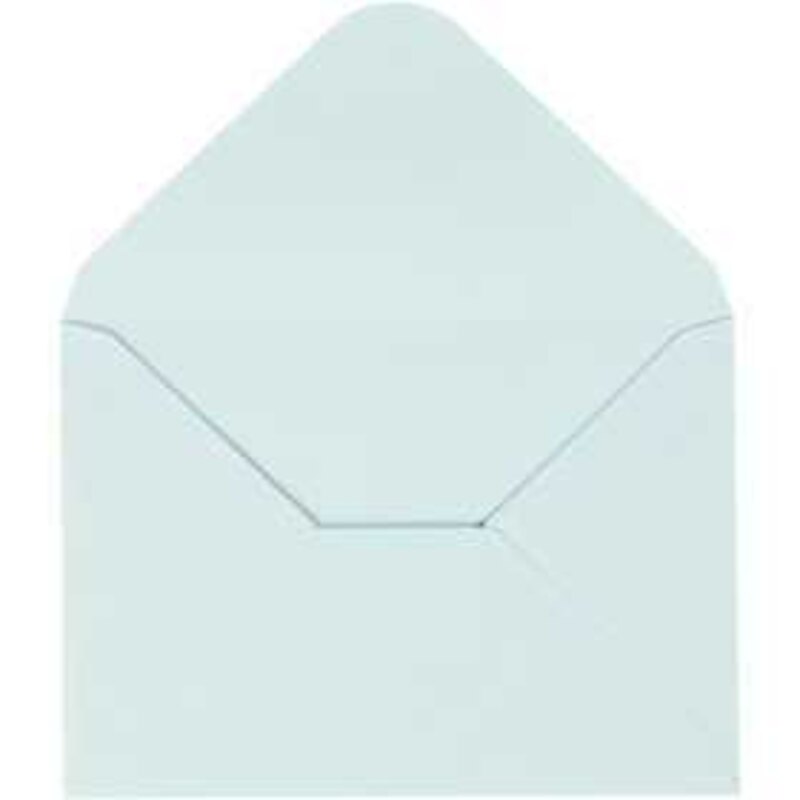 Enveloppes, bleu clair, dim. 11,5x16 cm, 110 gr, 10pièces