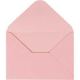 Enveloppes, rouge clair, dim. 11,5x16 cm, 110 gr, 10pièces