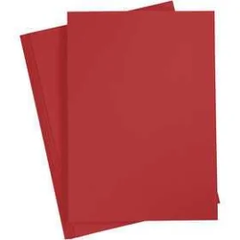 Papier cartonné, rouge, A4 210x297 mm, 220 gr, 10pièces