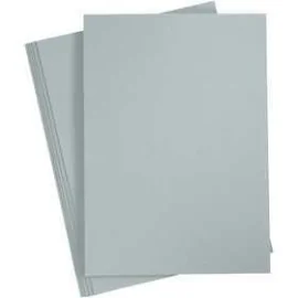 Papier cartonné, A4 210x297 mm, 220 gr, gris, 10pièces