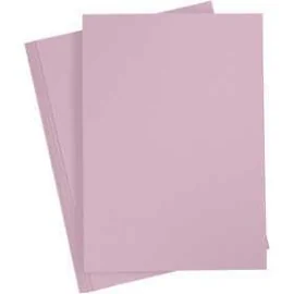 Papier cartonné, A4 210x297 mm, 220 gr, mauve clair, 10pièces