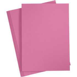 Papiers divers Papier cartonné, A4 210x297 mm, 220 gr, rose, 10pièces