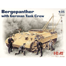 Maquette militaire BergePanther avec équipage de char 