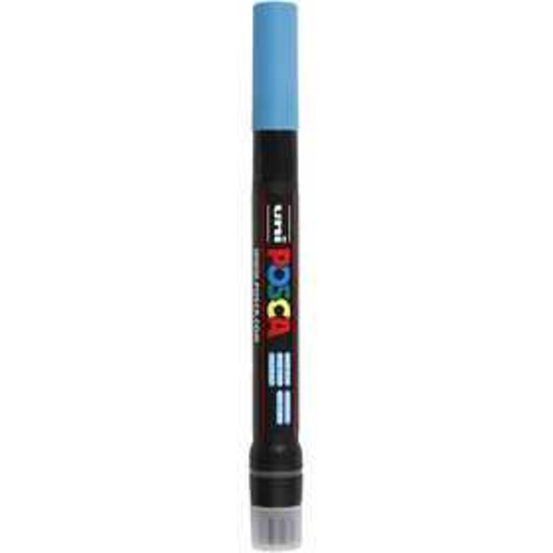 Marqueur Marqueur Uni Posca, trait: 1-10 mm, PCF350 , bleu claire, pinceau, 1pièce