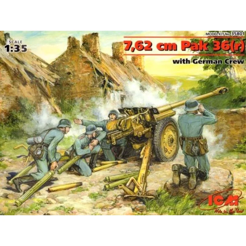 PAK 36 (r) de 7.62 cm avec servants 