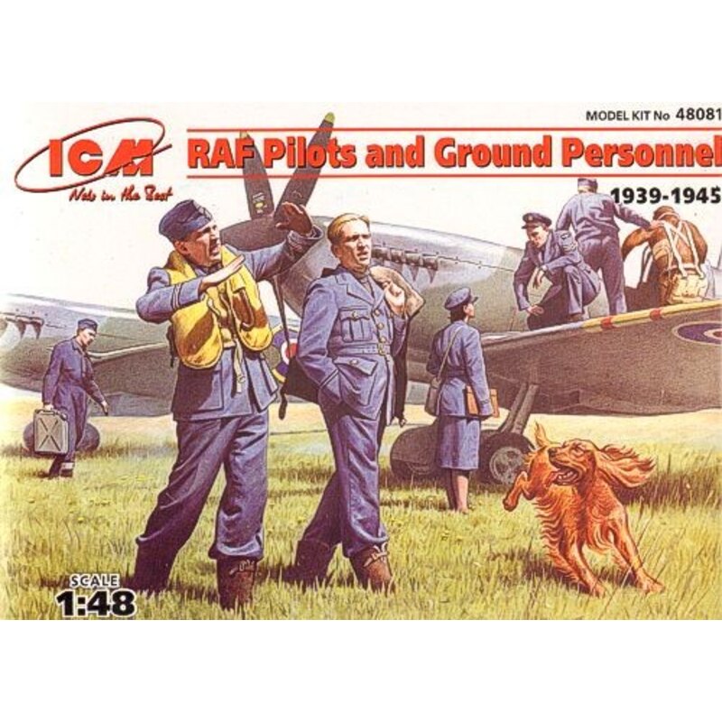 Maquette d'avion Pilotes de la RAF et personnel au sol 1939-1945