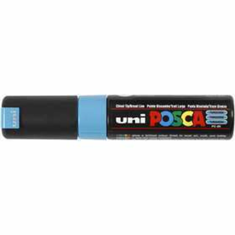  Marqueur Uni Posca, trait: 8 mm, PC-8K , turquoise, large, 1pièce