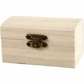  Boîte à trésor, dim. 9x5,2x4,9 cm, paulownia, 10pièces