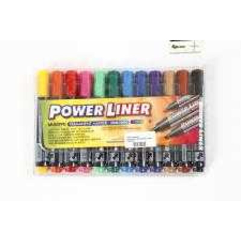 CC Hobby Power Liner, trait: 1,5-3 mm, Couleurs assorties, 12assortis