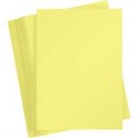 Carton coloré, A4 210x297 mm, 180 gr, jaune canari, 100flles