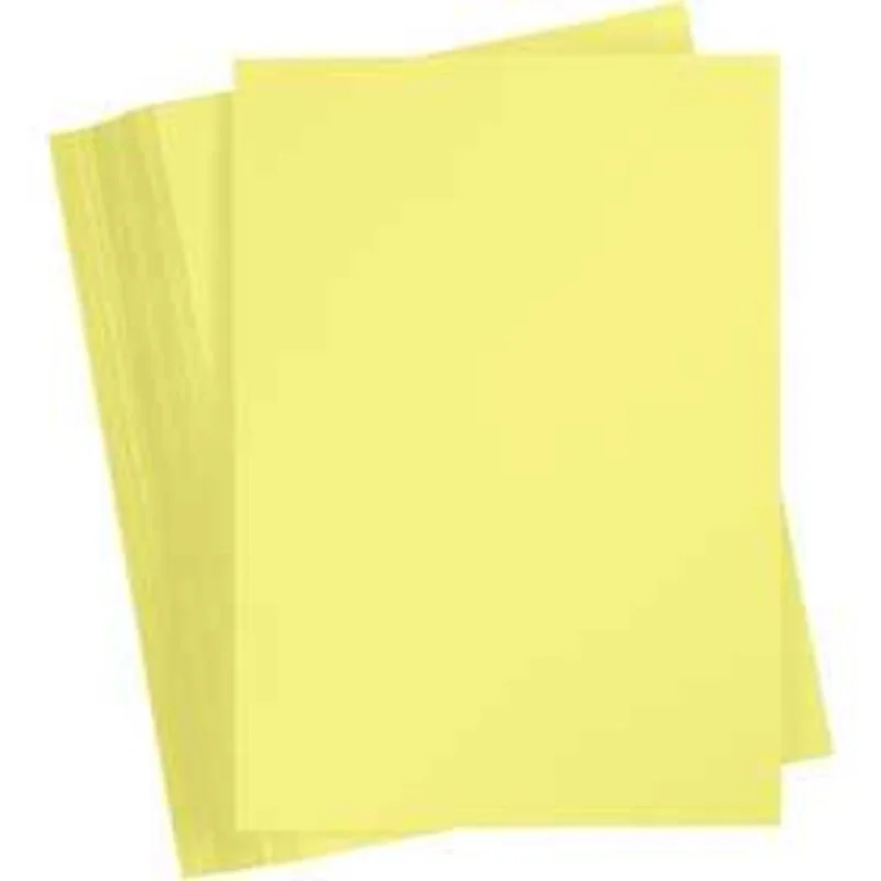 Carton coloré, A4 210x297 mm, 180 gr, jaune canari, 100flles