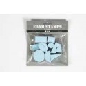 Tampons mousse, dim. 15-30 mm, h: 25 mm, 12pièces