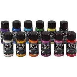  Textile Solid , Couleurs assorties, couvrant, 12x50ml