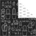 Papier Design, feuille 30,5x30,5 cm, 180 gr, , cactus, 5flles