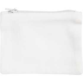 Textile Trousse en coton, dim. 9x12 cm, 210 g/m2, blanc, 1pièce