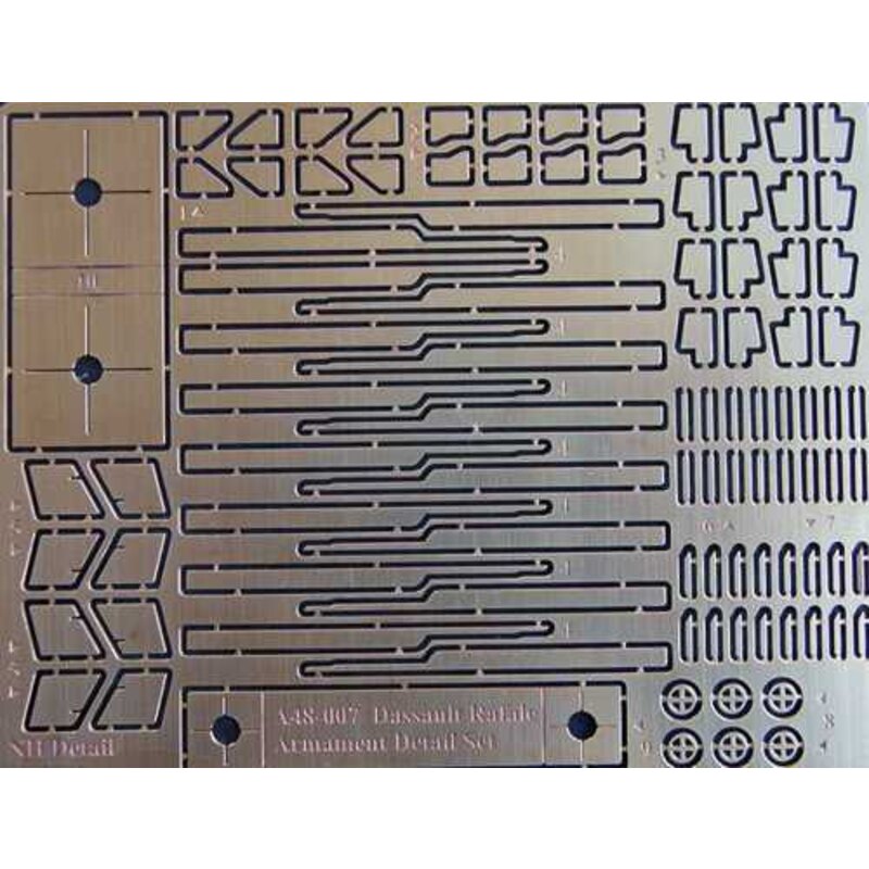 Ensemble de détail d'armement Dassault Rafale B (conçu pour être utilisé avec les kits Hobby Boss HB80317)