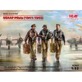 USAAF Pilots (1941-1945) (3 figures en marche) (100% de nouveaux moules)