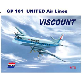 Vickers Viscount 700 avec décalques pour United