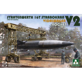 Maquette Stratenwerth 16t Strabokran 1944/45 Production avec V-2 Rocket & Vidalwagen