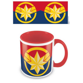  Captain Marvel mug Coloured Inner Emblem
