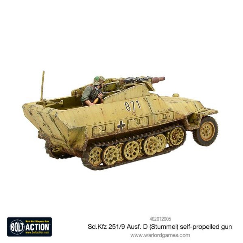 Sd.Kfz 251/9 Ausf D (Stummel) Demi-piste