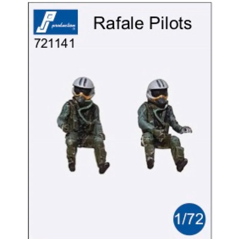 Pilote Dassault Rafale assis en climatisation - 2 figurines