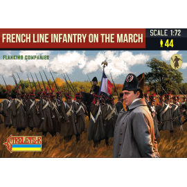 Figurine Infanterie de ligne française sur le 1er mars (compagnies de flanc) napoléonienne