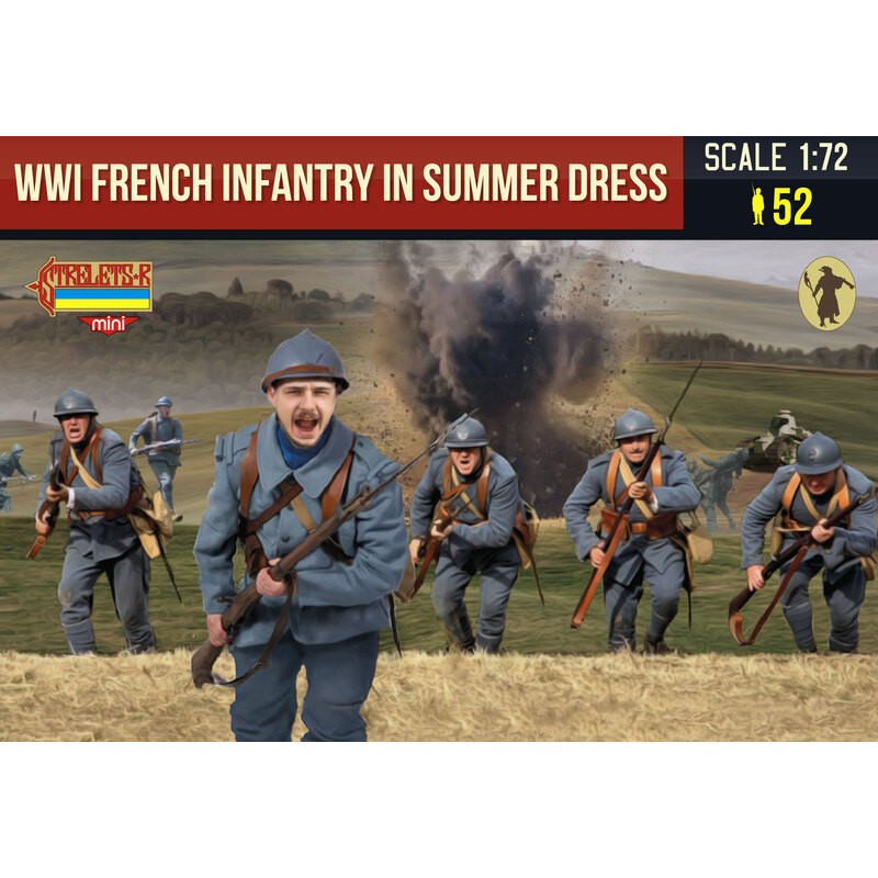 Figurine Infanterie française en tenue d'été Première Guerre mondiale