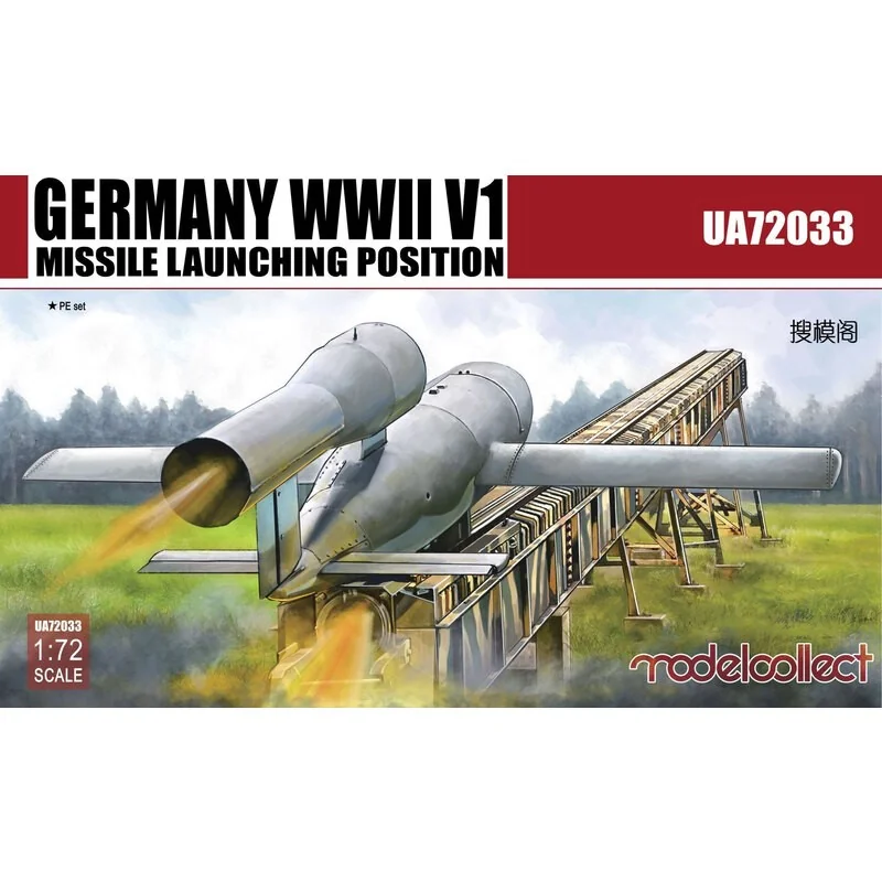 Lancement du missile Allemagne WWII V1 positi 2 in 1