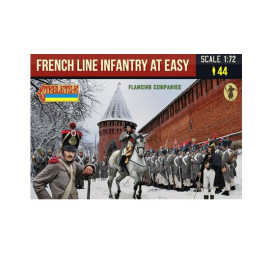 Figurine French Line Infantry à la facilité en tenue d'hiver