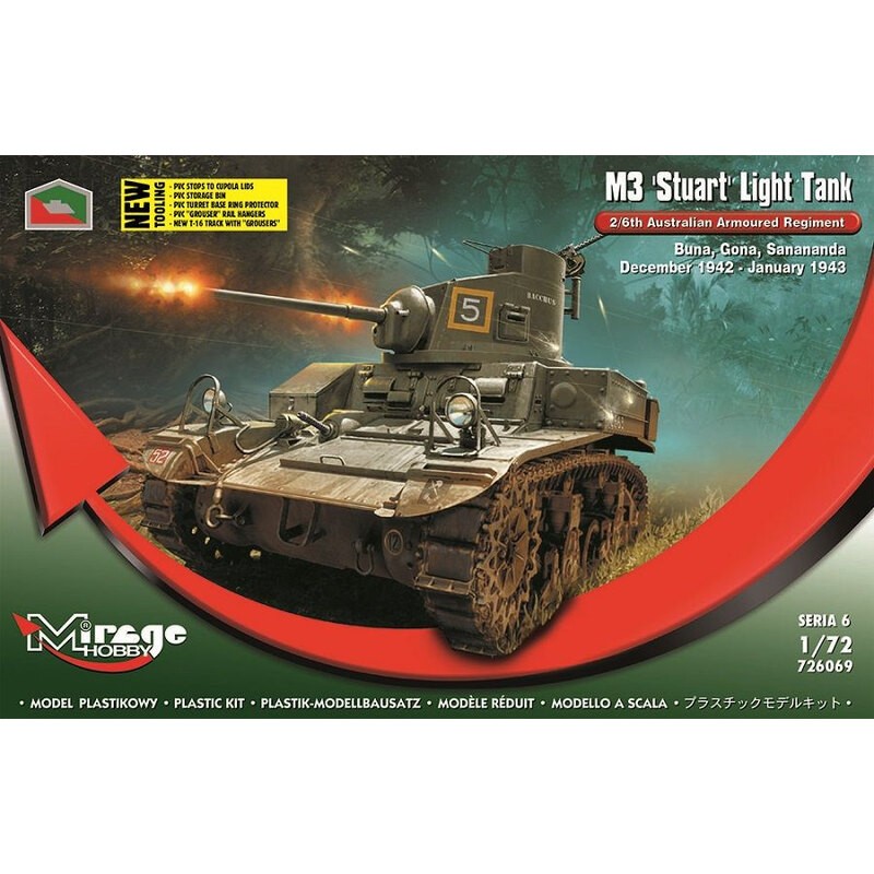 M3 STUART Light Tank 2 / 6ème Régiment blindé australien (Buna, Gona, 42 déc.)