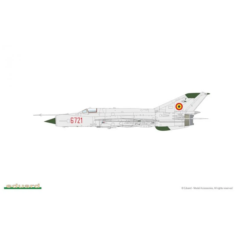 Mikoyan MiG-21MF interceptor ProfiPack edition 1/72 scale kit of Soviet Cold War aircraft MiG-21MF. - pièces en plastique: Eduar