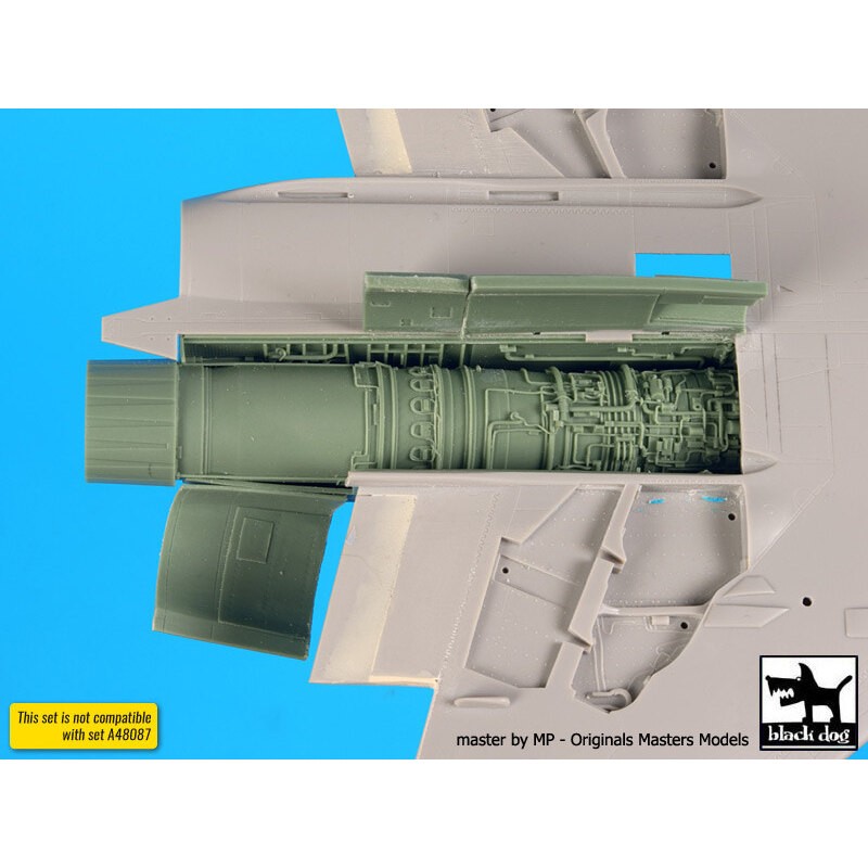 Moteur McDonnell F-4J Phantom (conçu pour être utilisé avec les kits Hasegawa) non compatible avec BDOA48087)