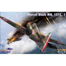 Maquette avion Marcel-Bloch MB.151С.1 - Quatre options de décalques