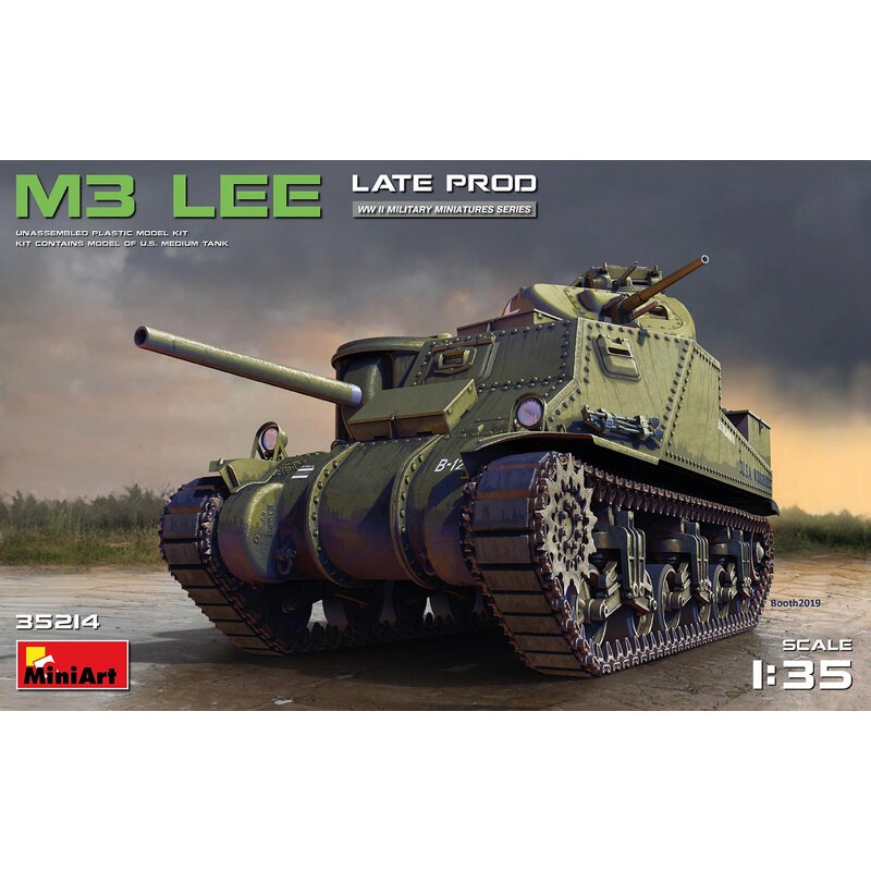 M3 LEE LATE PROD. MODÈLES TRÈS DÉTAILLÉS, LES CHENILLES T41 INCLUSES PEUVENT ÊTRE POSÉES OUVERTES ET LES PIÈCES CLOSEDPHOTO-GRAV