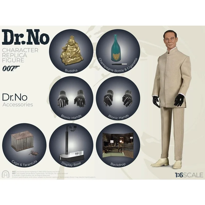 James Bond 007 contre Dr No figurine Collector Figure Series 1/6 Dr. No Limited Edition 30 cm