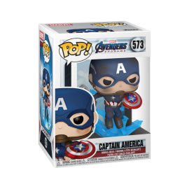  Avengers: Endgame POP! Movies Vinyl figurine Captain America w/Broken Shield & Mjölnir 9 cm