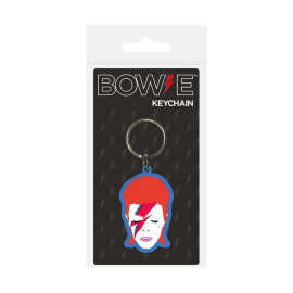  David Bowie porte-clés caoutchouc Aladdin Sane 6 cm