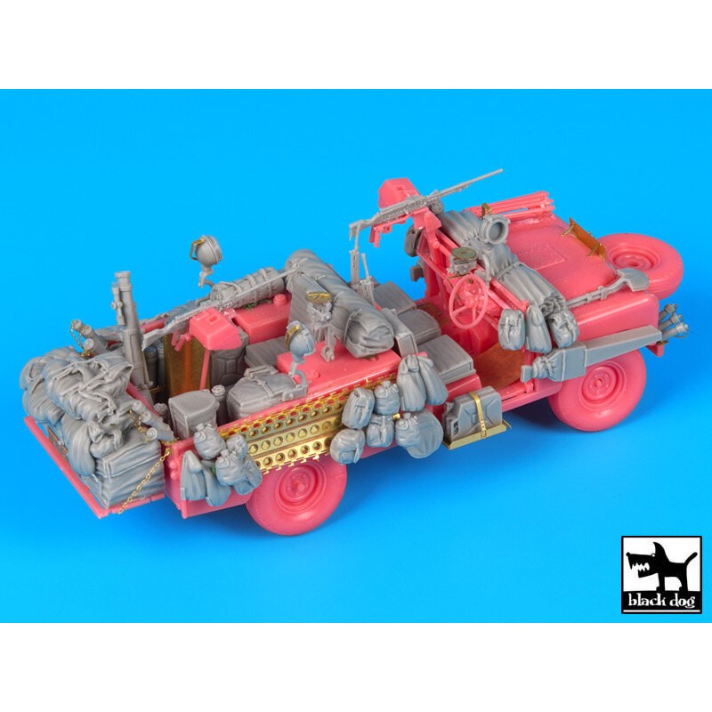 Ensemble d'accessoires SAS Land Rover 'Pink Panther' (conçu pour être utilisé avec les kits Italeri)