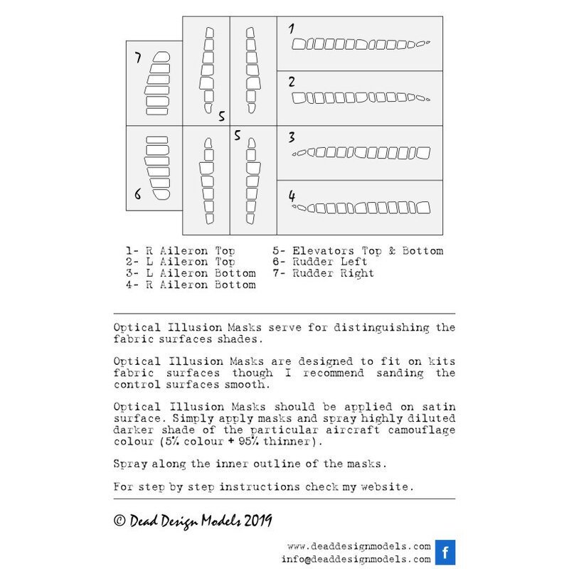 Surfaces de contrôle Mitsubishi A6M5 m.52 Reisen (conçues pour être utilisées avec les kits de moulage fin)