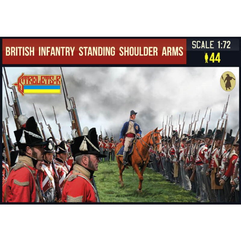 Figurine Infanterie britannique debout bras d'épaule napoléonienne