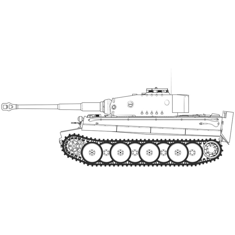 Maquette militaire Pz.Kpfw.VI Tiger 1 Mid Version