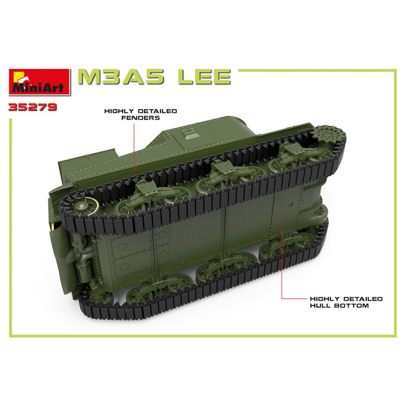 M3A5 LEE MODÈLES HAUTEMENT DÉTAILLÉS MODÈLES T41 TRAVAILLABLES INCLUS TOUTES LES TRAPPES PEUVENT ÊTRE POSÉES OUVERTES ET FERMÉES