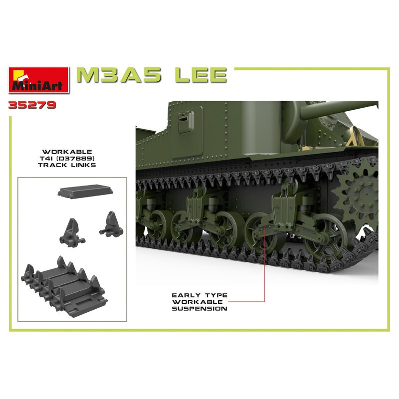 M3A5 LEE MODÈLES HAUTEMENT DÉTAILLÉS MODÈLES T41 TRAVAILLABLES INCLUS TOUTES LES TRAPPES PEUVENT ÊTRE POSÉES OUVERTES ET FERMÉES