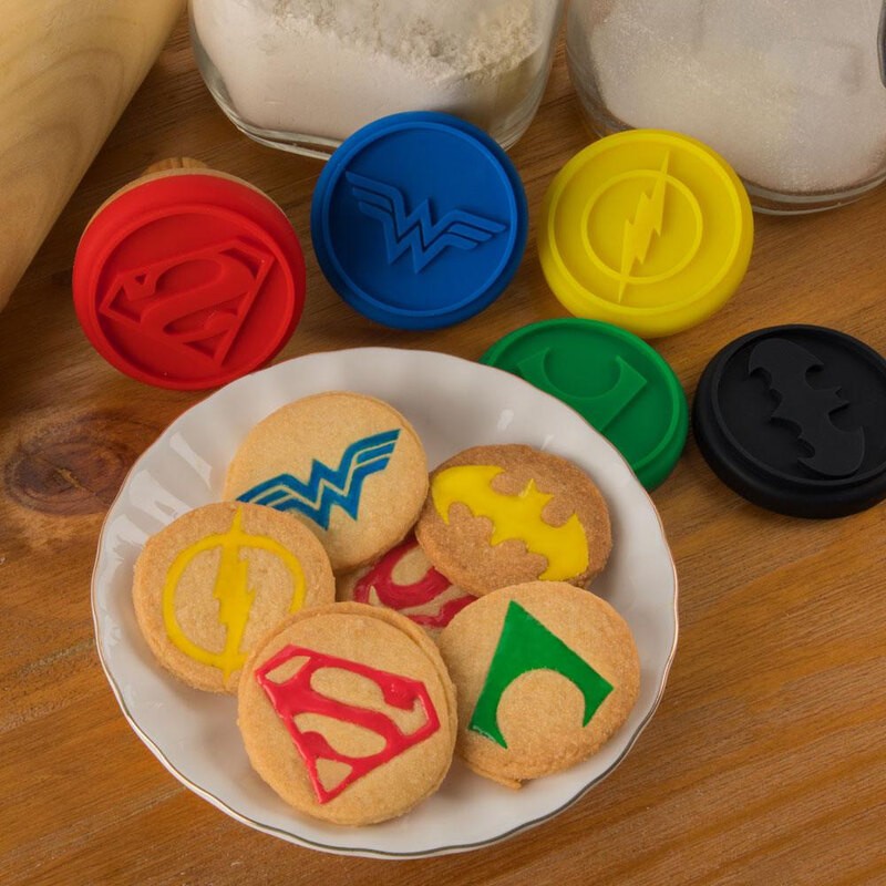 Cinereplicas Tampons Justice League pour biscuits Logos