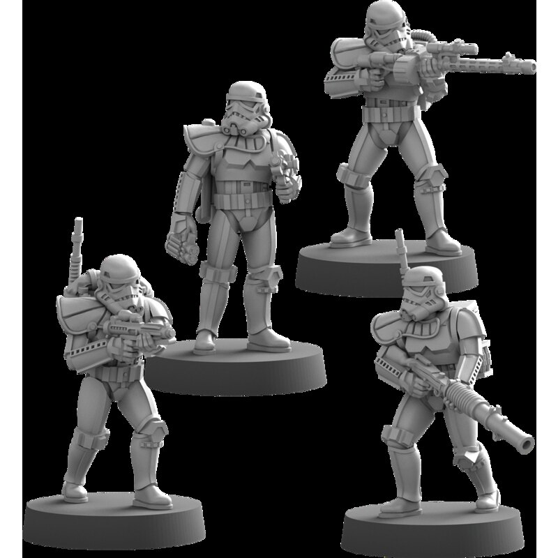 Extension et figurine pour jeux de figurines/Figurines pour jeu de figurines Star Wars Légion : Stormtroopers Impériaux Upgrade
