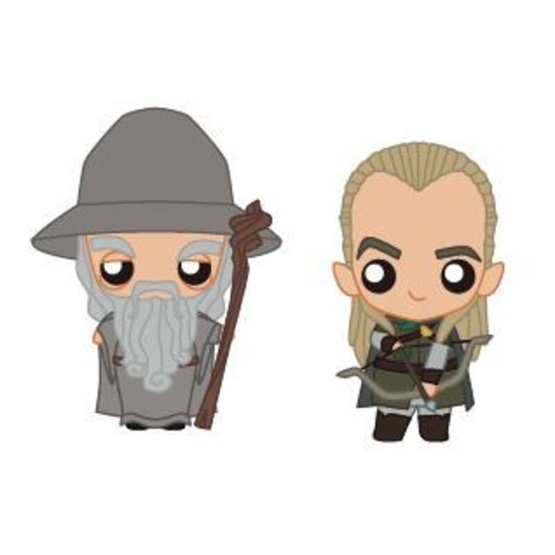Figurine Seigneur des Anneaux: Gandalf et Legolas 2 Pokis Figures Set