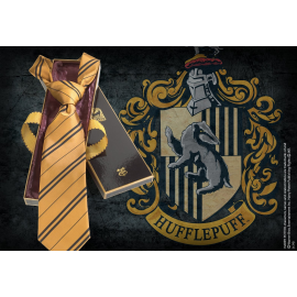  Harry Potter: Poufsouffle cravate 100% soie dans la boîte de Madame Malkin