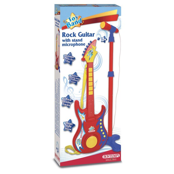 Guitare rock electronique avec casque microphone 